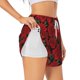 thumbnail image 1 of Balery Rose Flowers Pantalones cortos deportivos para mujer con forro y dos bolsillos, elásticos, para entrenamiento, gimnasio, yoga-X-Large, 1 of 7