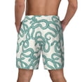 thumbnail image 4 of Goofa Hand Drawn Snake Printed Men's Swim Trunks Board Shorts Quick Dry Mens Swimming Trunks with Compression Liner,Breathable Fit Hawaii Beach Shorts-3X-Large, 4 of 9