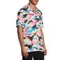 thumbnail image 5 of No Boundaries Men's and Big Men's Short Sleeve Printed Rayon Shirt, 5 of 6