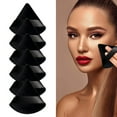 Xinduolei 6PC Triangle Powder Puff Soft Powder Puffs for Face Powder Velour Makeup Puff with
