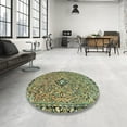 thumbnail image 3 of Ahgly Company Indoor Square Abstract Avocado Green Abstract Area Rugs, 4' Square, 3 of 6