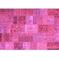 thumbnail image 1 of Ahgly Company Indoor Rectangle Patchwork Purple Transitional Area Rugs, 3' x 5', 1 of 4