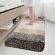 thumbnail image 4 of Alfombra de Baño de Felpa, Tapete de Microfibra Suave con Respaldo de Goma Antideslizante, Alfombra de Piso Absorbente para Baño, Ducha, Dormitorio, Sala de Estar - 50cm x 80cm, 4 of 6