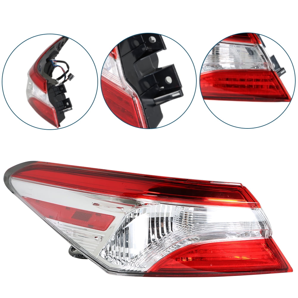 LABLT Left Side Outer Brake Tail Light Lamp For 2018 2019 2020 Toyota Camry SE LE