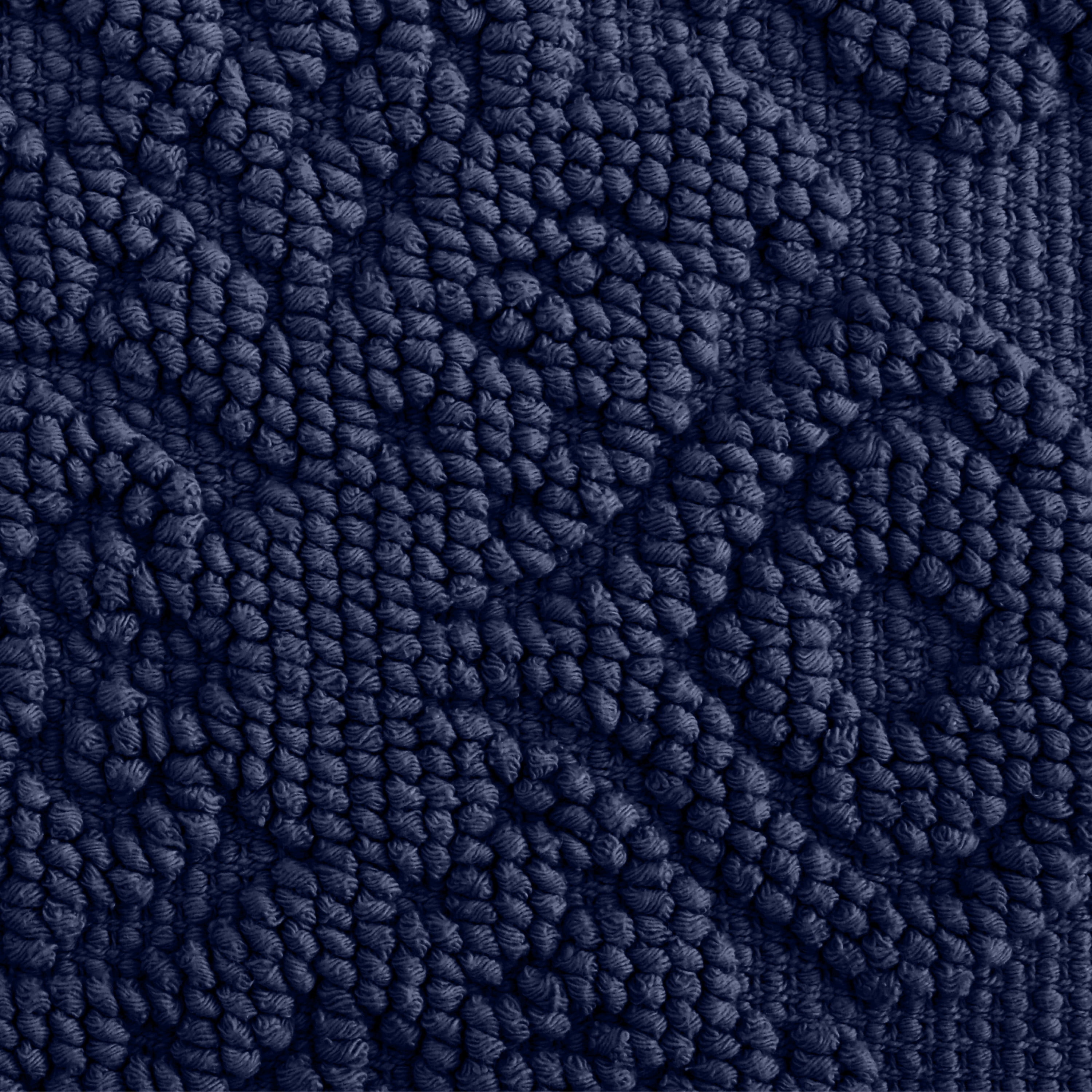 Jean Pierre Ricardo Cotton Fringe 17 x 31 in. Bath Rug, Indigo