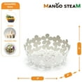 thumbnail image 4 of Mango Steam Decorative Centerpiece Basket Fruit, Vegetable, & Candy Basket (Flower, White), 4 of 4