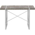 thumbnail image 6 of Monarch Specialties I 7662 48 in. Metal Computer Desk, Grey Concrete-Look - Silver, 6 of 9