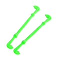 thumbnail image 1 of 2Pcs High Quality Plastic Hook Yellow/Green for Sea Fishing Hook Durable 15Cm, 1 of 6