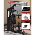 thumbnail image 2 of Garvee Home Gym Equipment Machine, Full Body Workout Machine with 150 LBS Weight Stack, Multifunctional All in One Exercise Station with Preacher Curl Pad, Leg Developer for Strength Training, 2 of 9
