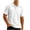 White, variant on KeShDi Men's Shirts Polo Shirts Men's Colorblock Short Sleeve Shirt In Breathable Fabric with Classic Collar Khaki 3X