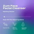 thumbnail image 2 of Zum by Indigo Wild Face Gentle Facial Cleanser - Natural Skincare Product - Moisturizing Face Care with Coconut Oil, Olive Oil & Jojoba Oil - Lemon & Geranium Scent - 8 fl oz, 2 of 7
