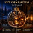 thumbnail image 4 of NWQKYZGH 1Pc Christmas Reindeer Ornaments, Clear Light-Up Christmas Ball Ornaments, Christmas Tree Ornament with LED Light for Tree Mantel, Holiday Home Decoration & Gift, 4 of 5