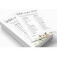 thumbnail image 3 of Inkdotpot Wedding Shower Bachelorette Party Bulk ActivityGameCardsWhats In Your Purse Bridal ShowerGame 50-Pack Floral Brunch & Bubbly, 3 of 7