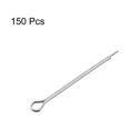 thumbnail image 3 of Split Cotter Pin - 3/64 inch x 5/8 inch (1mm x 16mm) Carbon Steel 2-Prongs Silver Tone 150 Pcs, 3 of 3