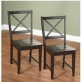 thumbnail image 3 of TMS Virginia Indoor Cross-Back Dining Chair, Set of 2, Espresso, 3 of 7