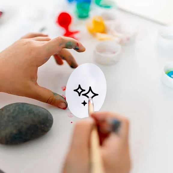 Novelty Funny Toy - Wooden DIY Eggs for Kids Painting & Doodling Craft Kit for Boys & Girls Exceptional Pretend Play Toy for Kindergarten