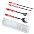 thumbnail image 4 of 3 Piece Tableware Utensils Set Spoon Forks Chopsticks Rounded Stainless Steel Flatware Cutlery Set with Transparent Box, 4 of 10
