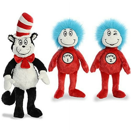 Aurora Plush Bundle of 3 20 Cat in the Hat and 12 Thing 1 & 12 Thing 2