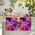 thumbnail image 4 of Watercolor Flowers Kitchen Towels Set of 3, Spring Floral Vintage Pink Purple Absorbent Dish Towels for Kitchen, Microfiber Hand Towel, Quick Drying Tea Towel for Cleaning Decorative Dishcloths, 4 of 7
