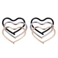 thumbnail image 4 of Pendientes hipoalergénicos de aro con forma de corazón de amor, pendientes para piercing de oreja, regalo Oro Hugo Pendientes de aro con forma de corazón, 4 of 10