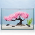 thumbnail image 6 of Jiibva Artificial Aquarium Plants, Fish Tank Decorations, Cherry Blossom Aquarium Fish Tank Simulation Aquatic Aquarium Tank Accessories, 6 of 7