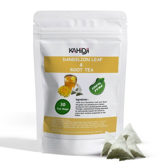 DANDELION  LEAF  &  ROOT  Tea bags - Natural Dandelion Herbal Tea - Non-GMO - Caffeine-free - 30 Tea bags