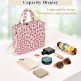 thumbnail image 5 of FORMRS Womens Corduroy Tote Bag Crossbody Shoulder Purse Handbag with Detachable Strap, Strawberry Plaid Pattern, 5 of 7