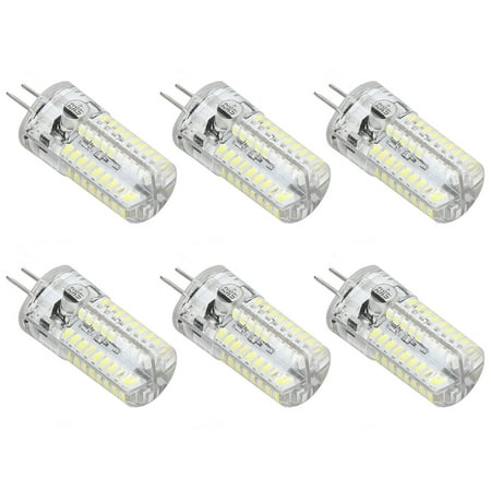 

6 Pcs G4 LED Bulbs Bi Pin Base Light Bulbs 5W LED Corn Bulbs for Landscape Lighting Home Lighting Pure White 6000-6500K