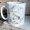 Black, variant on Personalised Name and initial Geometric greenery Mug