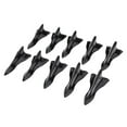 thumbnail image 4 of 10X Car Auto Pattern Shark Fin Techo Spoiler Wing Tail Tip Zulema Generador de vórtice de aire de techo de coche Negro, 4 of 8
