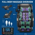 thumbnail image 6 of Massage Chair Full Body, Zero Gravity Massage Chair with 10 Fix Rollers, Heating, Foot Massage, Auto Modes, Bluetooth Speaker, Touch Screen Controller, 6 of 9