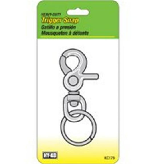 HY-KO 2GO Heavy-Duty Trigger Snap with Split Ring Keychain
