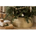 thumbnail image 2 of Bouclair Gold Embossed Tree Skirt, 2 of 6