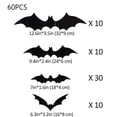 thumbnail image 7 of OIUR Halloween Bats Decorations Outdoor Indoor 3D Bat Stickers Horror Gothic Theme Paint-Safe Adhesive Waterproof Decals, 7 of 7