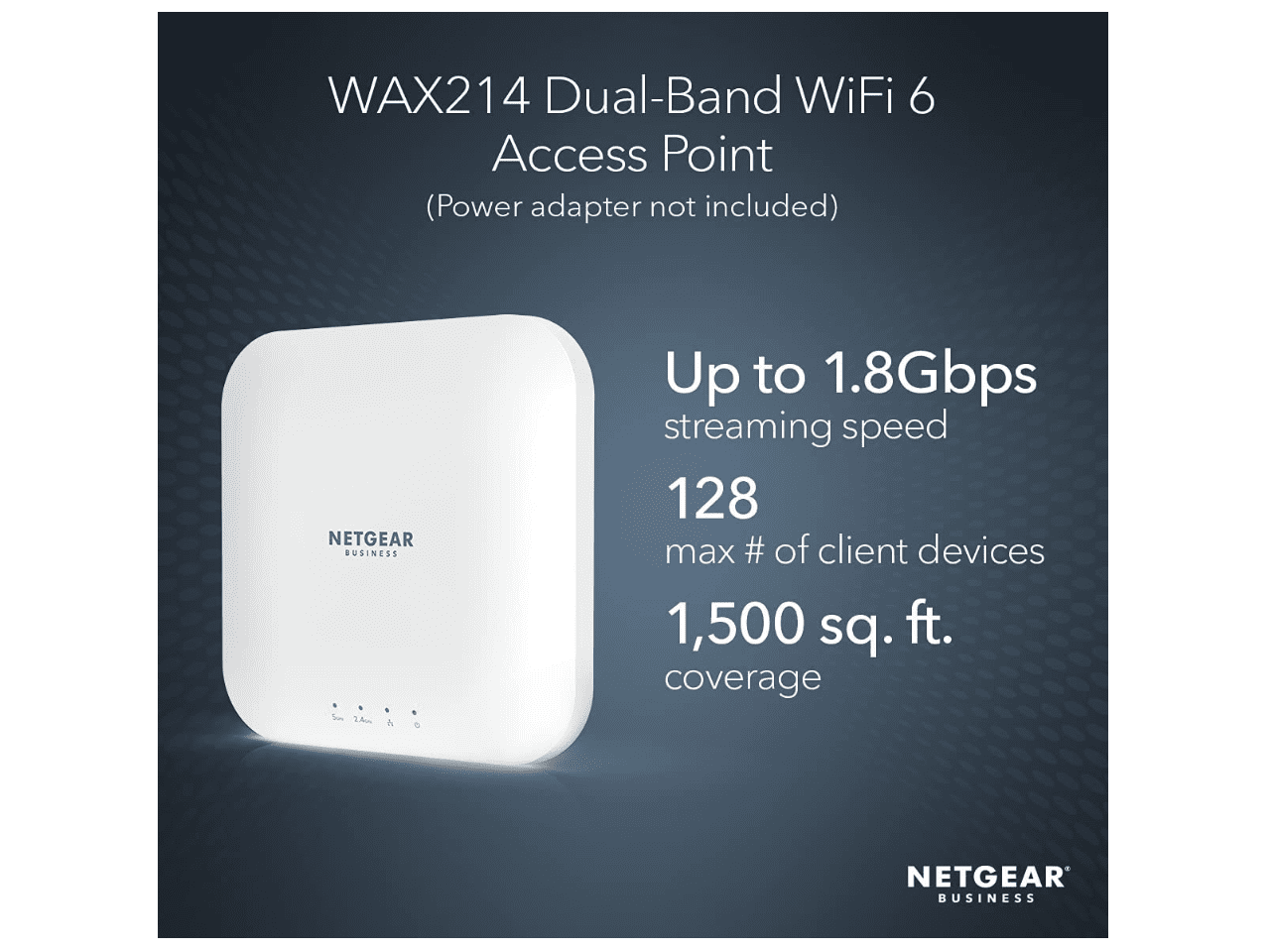 NETGEAR WiFi 6 Access Point (WAX214) - Dual-Band PoE Access