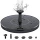 thumbnail image 1 of Water fountain solar powered 16 cm Black, 1 of 5