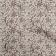 thumbnail image 1 of oneOone Polyester Spandex Brown Fabric Floral Retro Sewing Craft Projects Fabric Prints By Yard 56 Inch Wide, 1 of 5