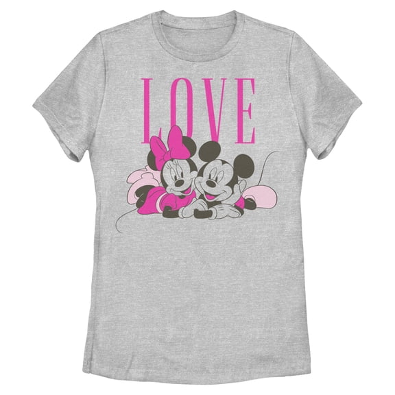 Womens Mickey & Friends Love Pink Pals T Shirt