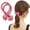 Pink, variant on Hair Rope for Women - Thick Nylon Hair Tie with Knotted Design for High Ponytail Enhancing Fast Stylish Styling for Everyday Use