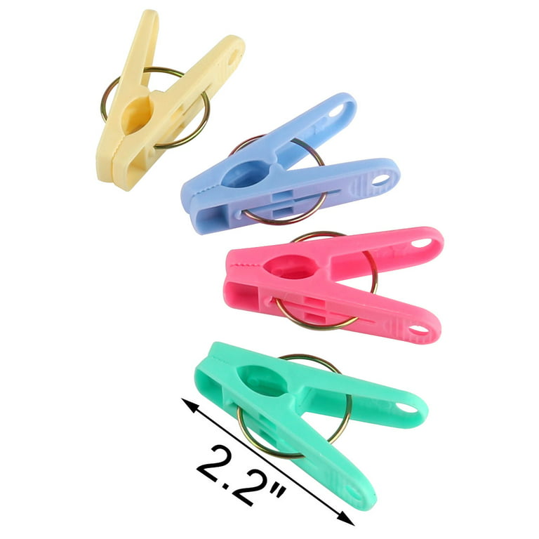 20Pcs multi-color plastic clothespin strong windproof clothespin
