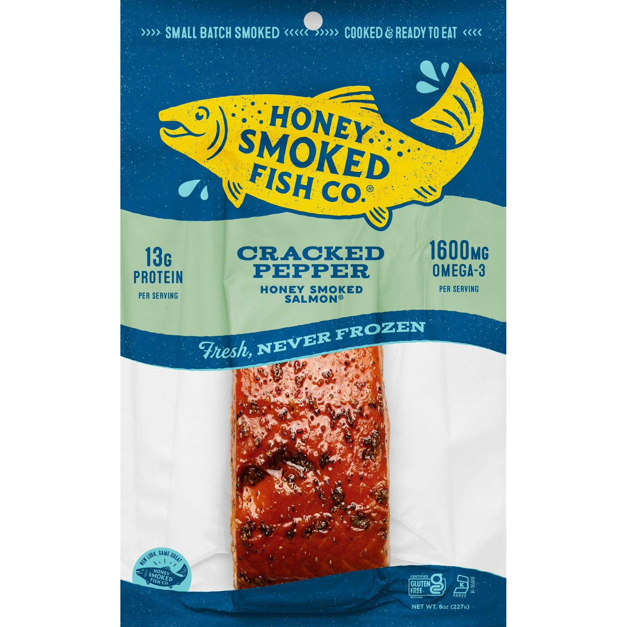 Honey Smoked Salmon (TM) Cracked Pepper 8oz