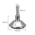 thumbnail image 2 of Glide Leg Feet Modification Support Component Furniture Glides Castor Replacement Furniture Base Fixator Modified Accessories M10*30*59, 2 of 7