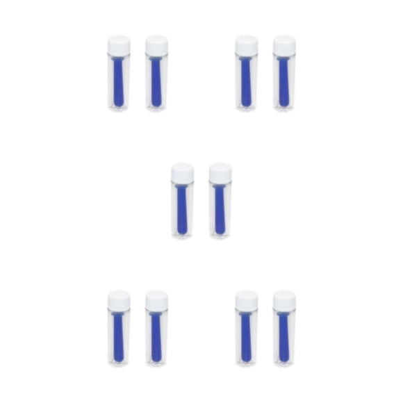 Seitruly 2 insertadores de lentes táctiles de silicona médica, solución práctica, lote práctico de silicona táctil azul Type2 NO2