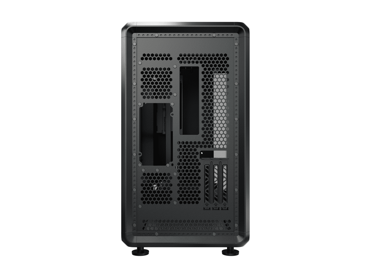 Cooler Master MasterFrame 360 Panorama Open-Frame ATX PC Case, 3-Side Panoramic Tempered Glass, 430mm GPU Max, 360mm Radiator Support, PCIe 5.0, Supports Up to 12 x 120mm Fans, USB4 Type-C