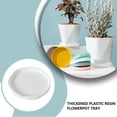 thumbnail image 4 of Naiovety Bandeja de flores Platillo para plantas Dureza decorativa A prueba de golpes Hogar Atractivo DIY Prop Decoraciones Conveniencia Stand Jardín y Patio Blanco, 4 of 6