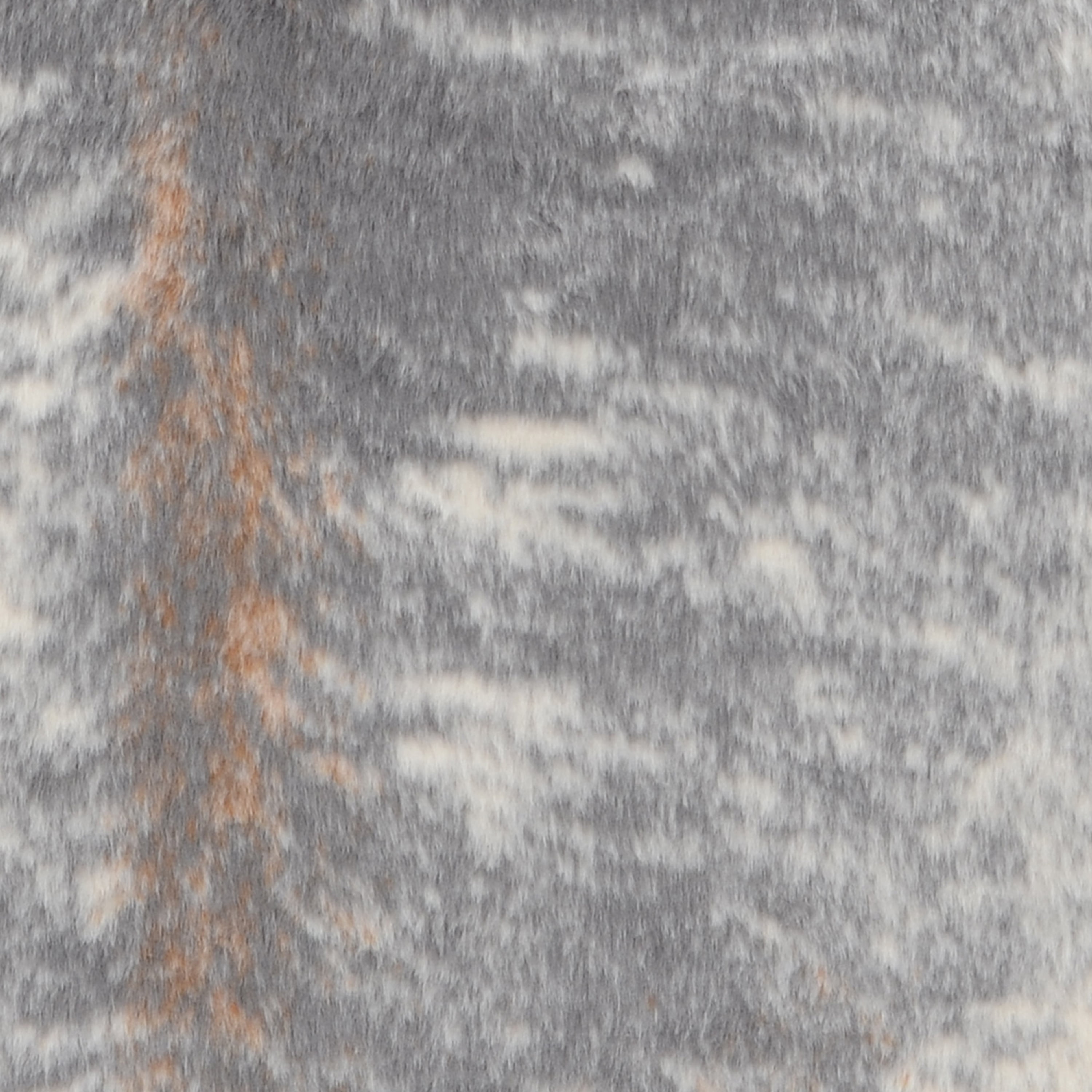 Tufted Grey Mix Faux Cowhide Rectangular Rug 5' x 7'
