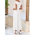 thumbnail image 2 of Vestido PRETTYGARDEN para mujer 2025, casual, casual, maxi blanco, 2 of 9