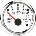 thumbnail image 1 of Point Alarm Car Gauge Vehicle Meter 12V Automobile 52mm Water Temp Oil Press Fuel Pressure Volt Indicator For Motorcycle Boat, 1 of 6