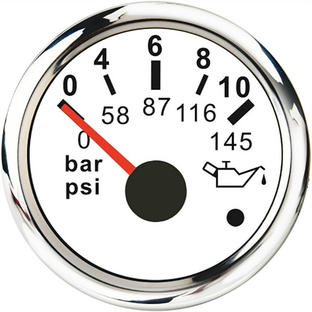 Point Alarm Car Gauge Vehicle Meter 12V Automobile 52mm Water Temp Oil Press Fuel Pressure Volt Indicator For Motorcycle Boat