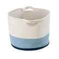 thumbnail image 2 of Honey-Can-Do Cotton Rope Nesting Storage Basket Set, Blue Ombré, 2 of 10